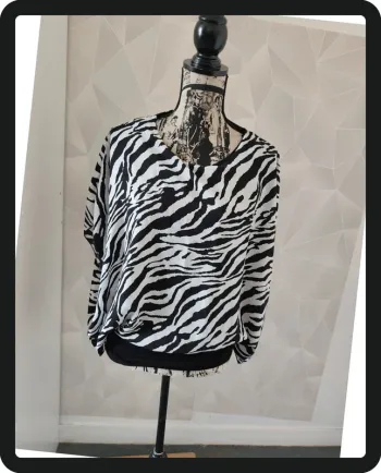 Blouse noir et blanc