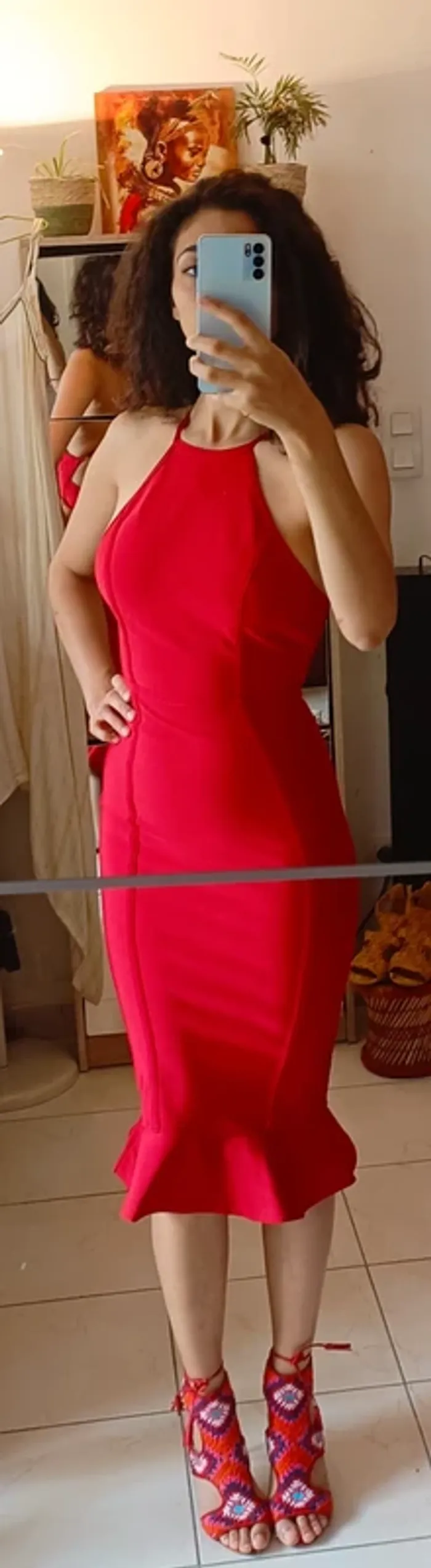 Robe moulante rouge - photo numéro 2