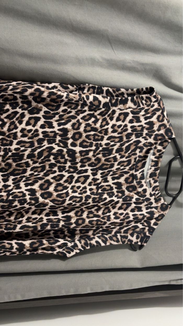 Robe longue léopard