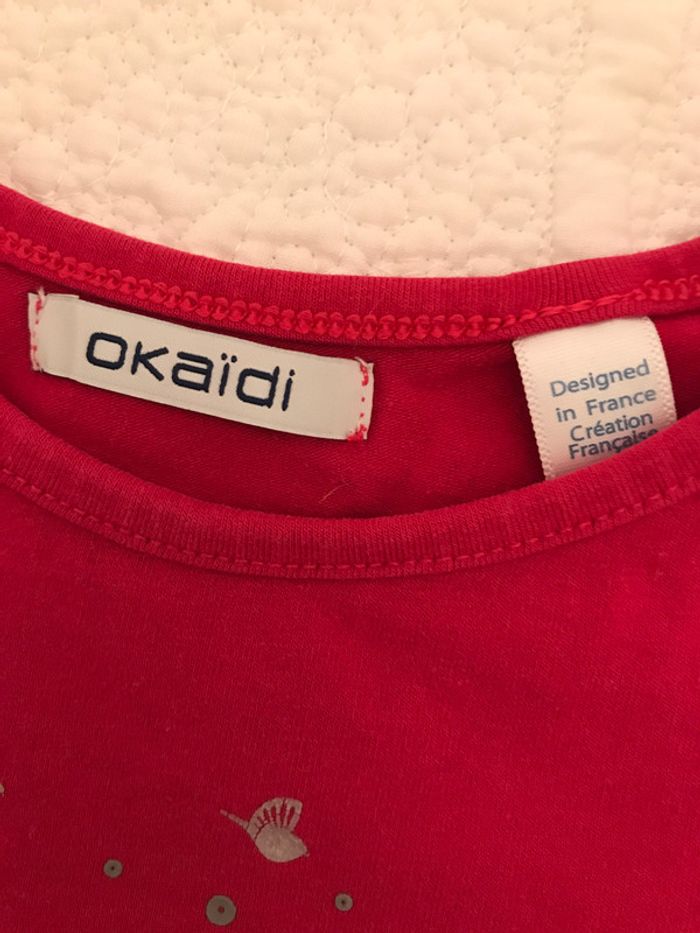 T-shirt Rouge Foncé 5 Ans - photo numéro 3