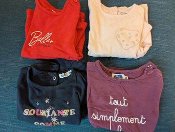 Lot T-shirts manches longues