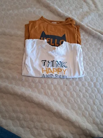 Lot de 2 t-shirts manches longues