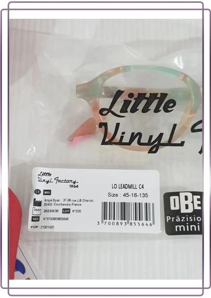 Montures de lunettes pour enfant Little vinyl factory, taille 45/16/135, neuve, ref: leadmill - photo numéro 15