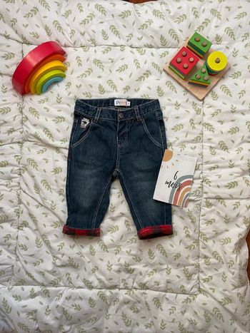 jean bleu taille réglable 6 mois la compagnie des petits
