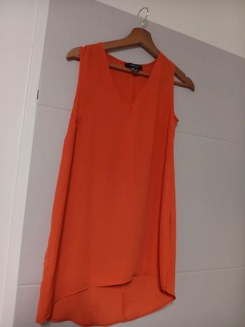 Tunique longue atmosphère corail foncé