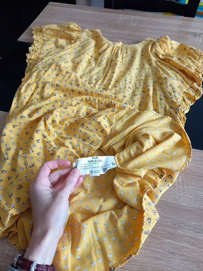 Robe d'été jaune TAO 10 ans - photo numéro 9