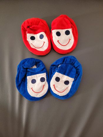 Lot de 2 paires pantoufles