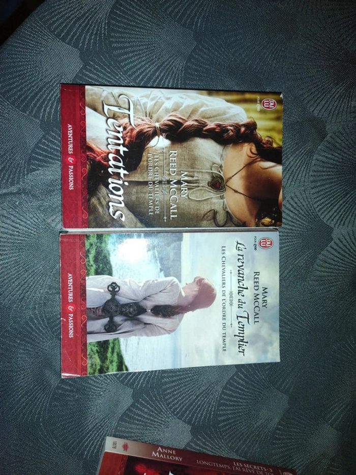 Lot de la saga les chevaliers de l'ordre du Temple . Tomes 1 et 2. Mary Reed Mccall