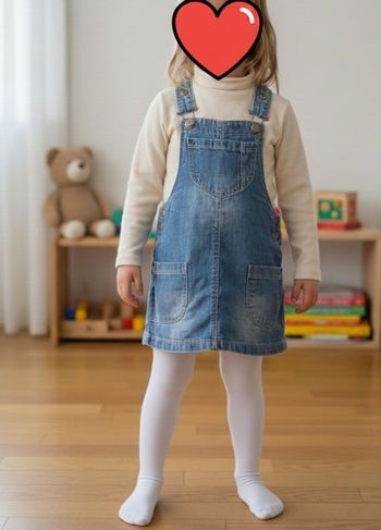 Robe salopette fille Vertbaudet