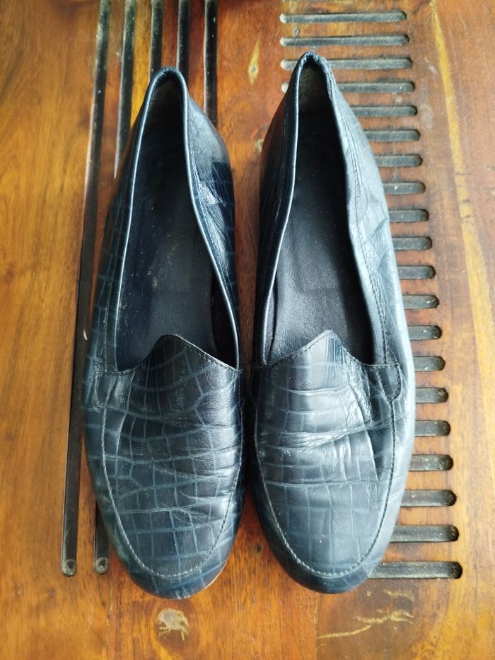 Mocassins cuir gaufré - photo numéro 2