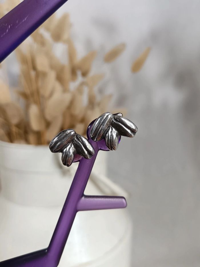 Uno de 50 | boucles d'oreilles plaquées argent - photo numéro 2