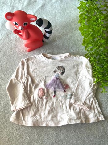 Très beau tee shirt  à longue manche bébé fille