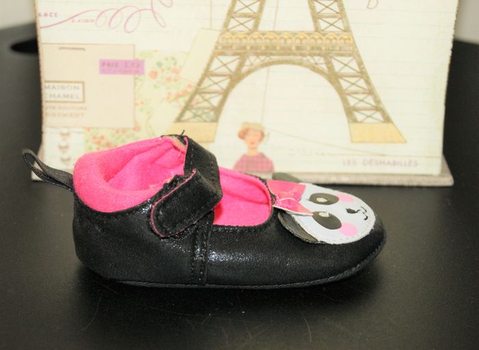 🐼 Ballerines bébé fille – 6 mois – souples – motif panda - photo numéro 4