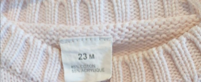 Pull fillette 23 mois rose - photo numéro 4