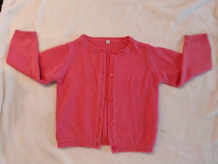 Gilet fille boutonné