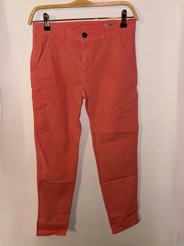 Pantalon rose corail femme Reiko taille 34 en très bon état - photo numéro 6