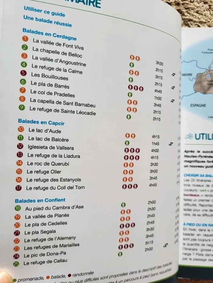 Livre "25 balades hivernales à pied ou en raquettes" - Pyrénées Orientales - photo numéro 5