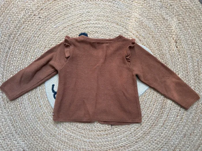 Gilet marron coton Obaibi 23 mois 2 ans - photo numéro 3