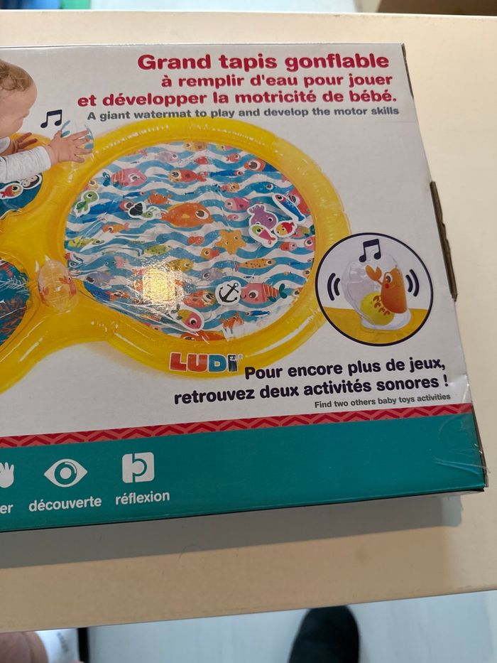 Ludi grand tapis, gonflable à remplir d’eau pour jouer et développer la motricité - photo numéro 3