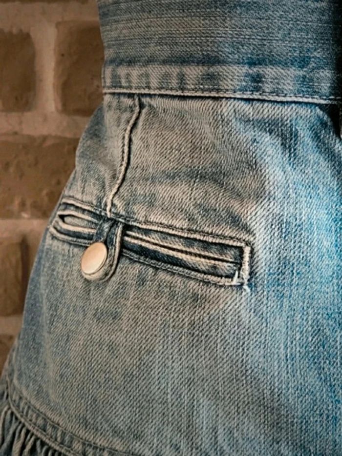 Jupe en jean bleu délavé Naf Naf M 38 - photo numéro 10