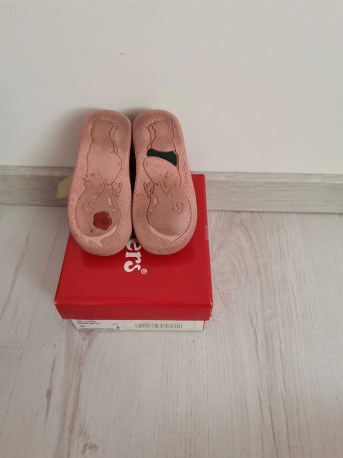 Chaussure Kickers or et Rose taille 21 - photo numéro 4