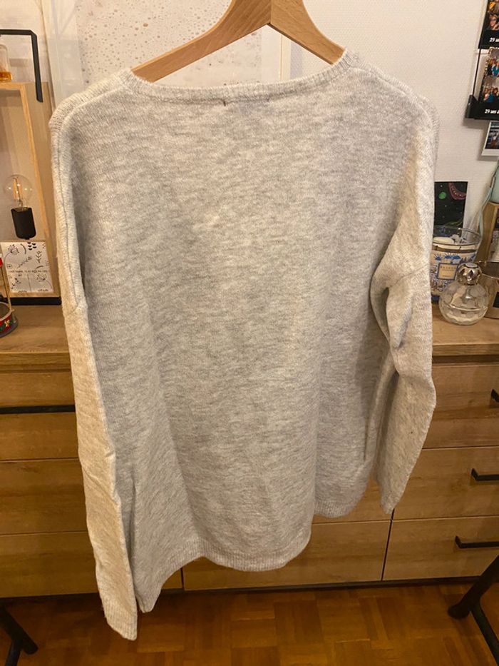 Pull gris Kiabi - photo numéro 3