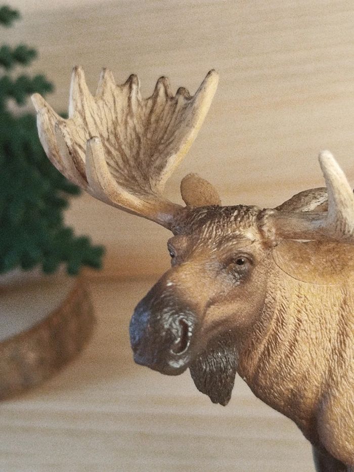 Schleich Élan caribou Figurine animal de la forêt - photo numéro 3