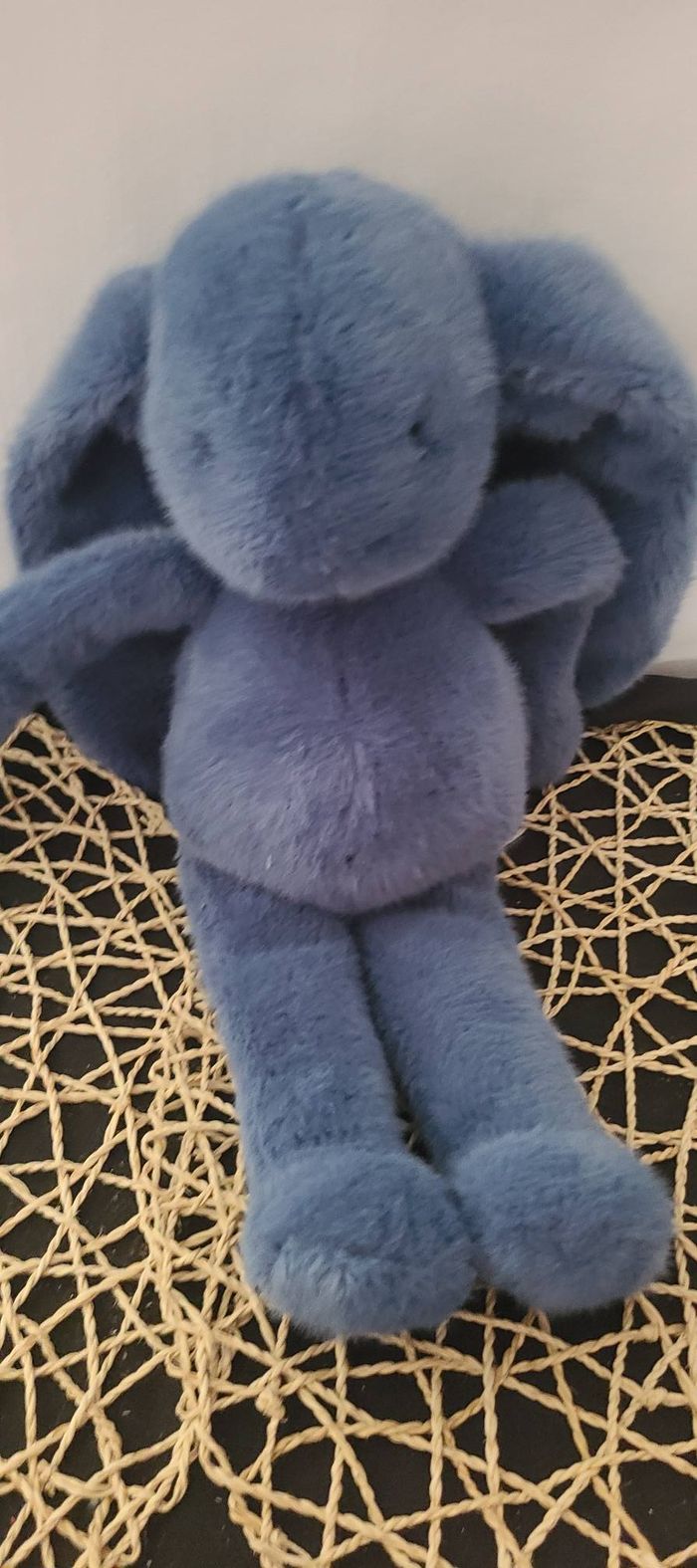 doudou lapin bleu - photo numéro 3