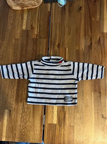 Marinière col roulé 