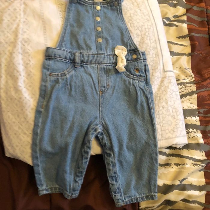 Salopette en jean fille 6 mois