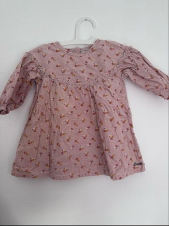 Robe à fleur rose 6 mois 