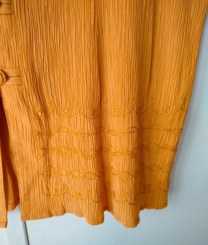 Blouse Vintage jaune moutarde - photo numéro 4