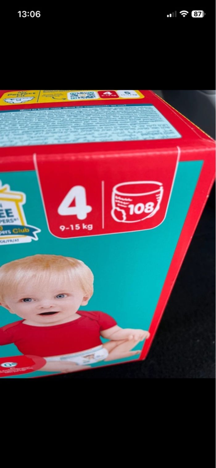 Carton couche pampers pants - photo numéro 3