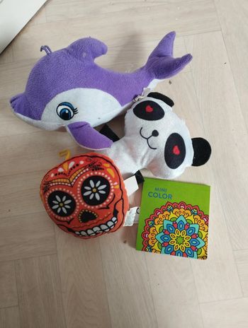 Peluches + coloriage