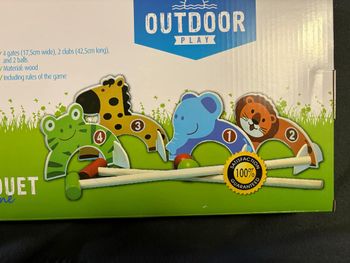 Outdoor Play Croquet Animaux