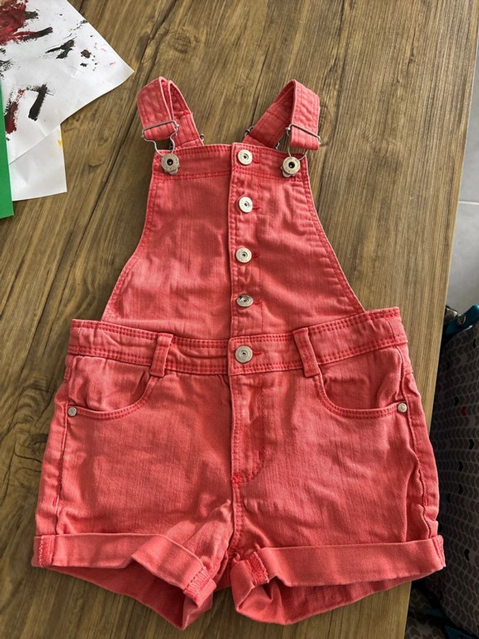 Salopette short en jean Okaïdi 5 ans