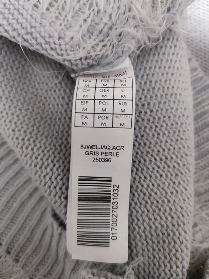 Pull gris col strass - photo numéro 4