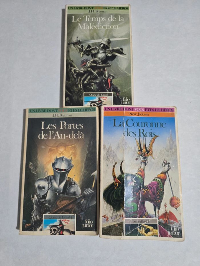 Lot de 3 livres ldvelh "le livre dont vous êtes le héros"