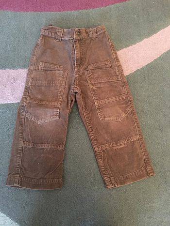 Pantalon velours marron Vertbaudet taille 2 ans