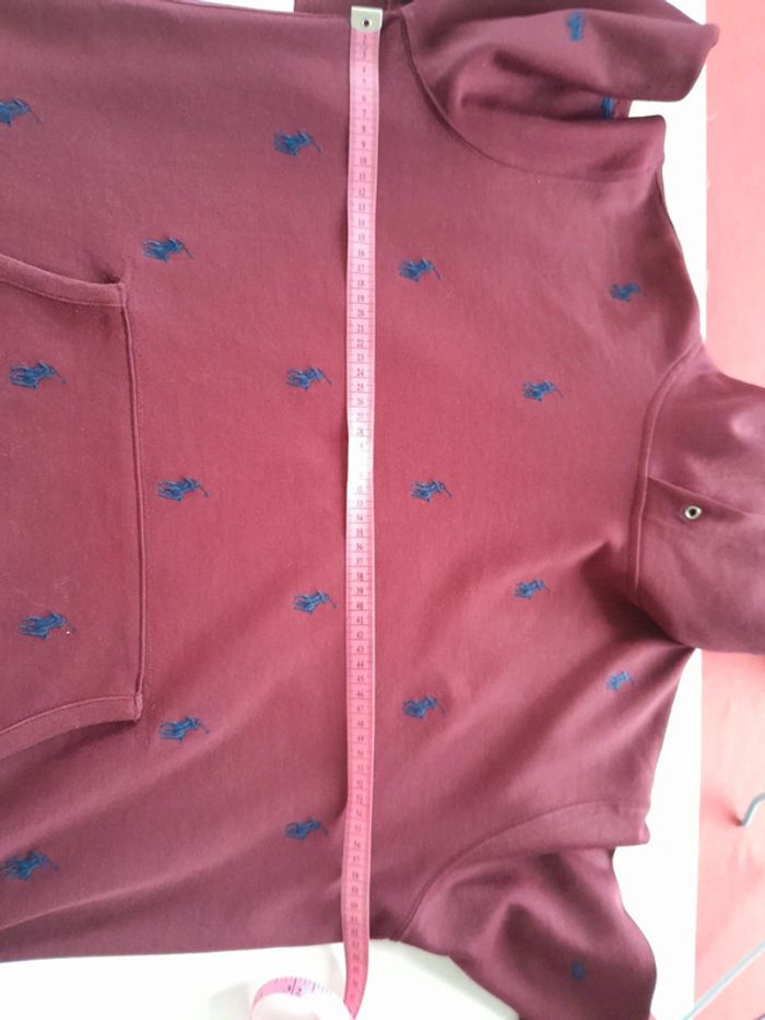 Sweat capuche polo ralph lauren brodé Pink pony xl - photo numéro 15