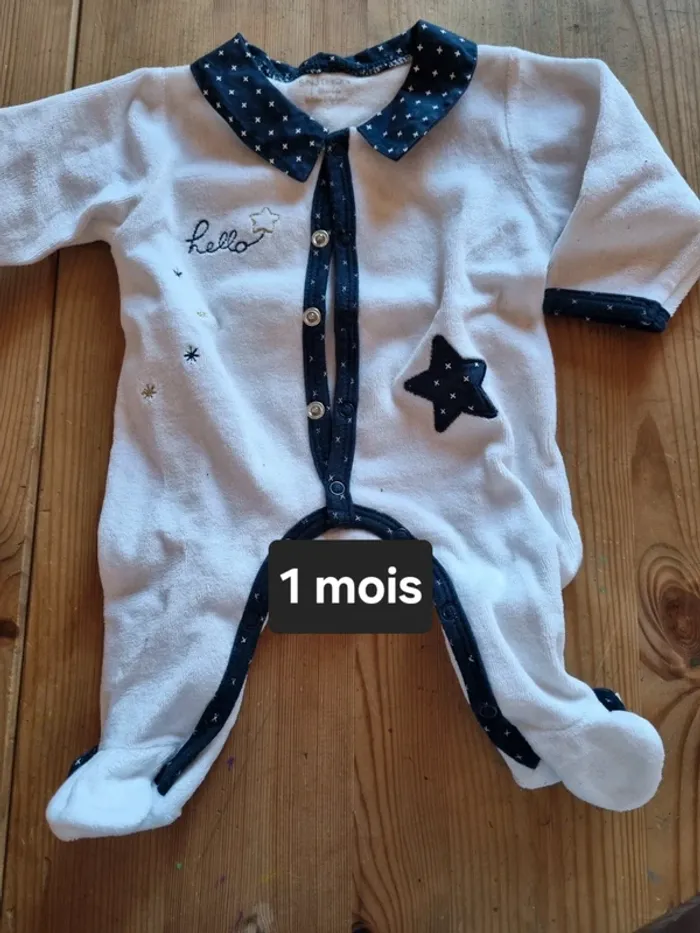 Pyjama velours bébé fille - photo numéro 3