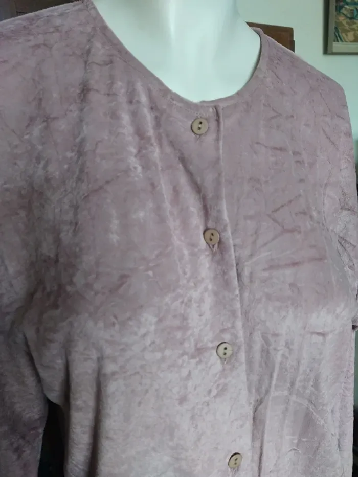 Veste jacket blazer courte printemps automne velours suédine - photo numéro 2