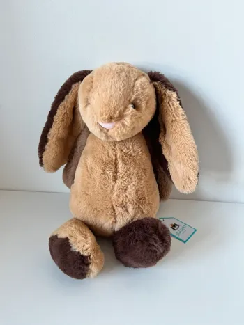 Original bashful patchwork brown bunny Jellycat