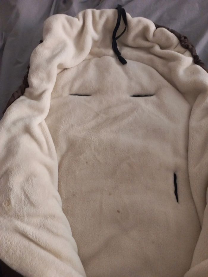 Couffin chaud poussette molletonné - photo numéro 5