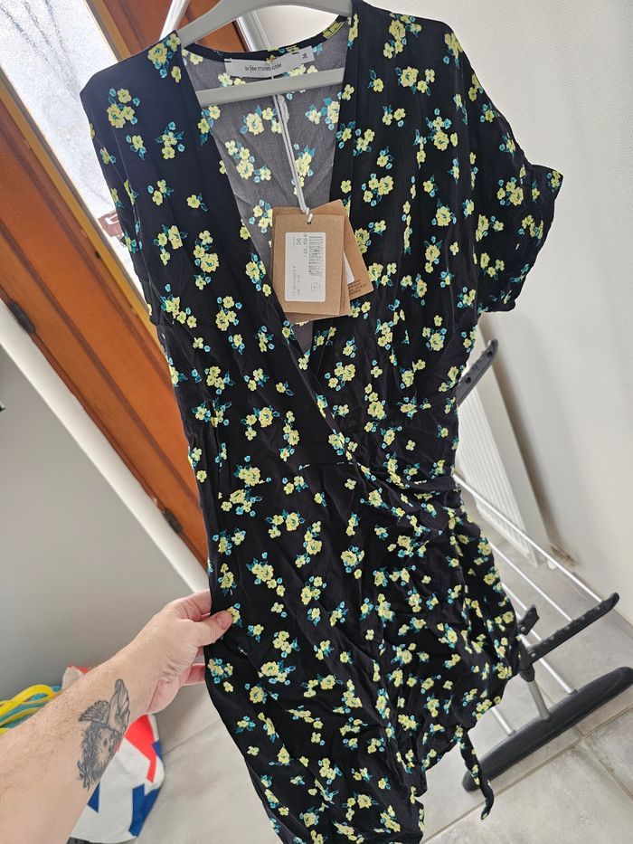 Robe portefeuille La Fée Maraboutée femme T36 - photo numéro 4