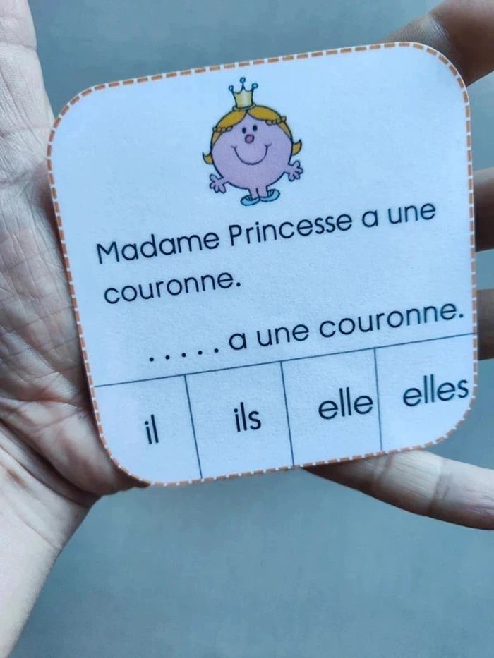 36 cartes à pince sur les pronoms - photo numéro 3