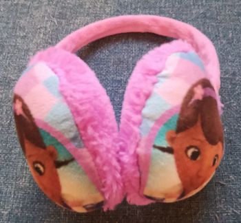 Cache-oreille forme coeur enfant fille " Dr La Peluche", Disney
