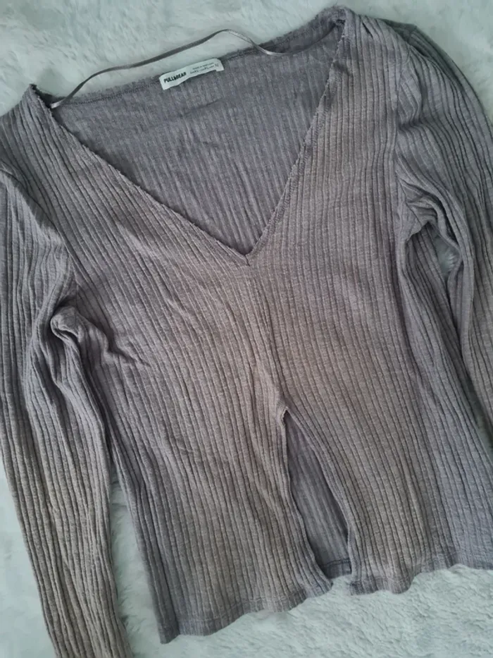 Haut style délavé Pull&Bear - photo numéro 2