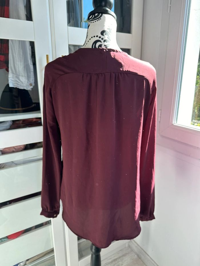 Blouse bordeaux - photo numéro 2