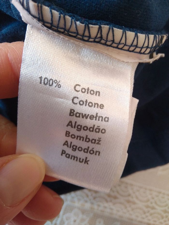 Tee-shirt bleu marine 3 ans - photo numéro 6